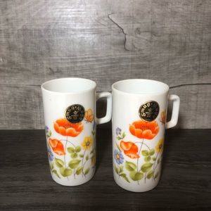 VTG Royal Crown Arnart Smug Mugs Spring Floral